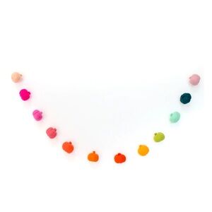 Pumpkin Felt Halloween Garland by Kailo Chic